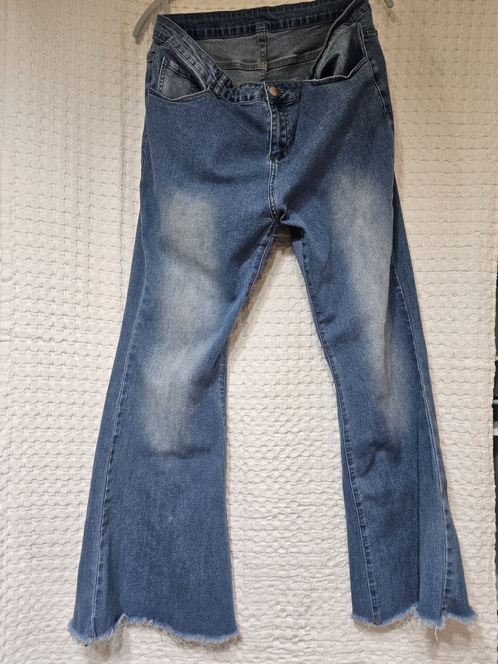 Y2K Flare Jeans with Raw Hem